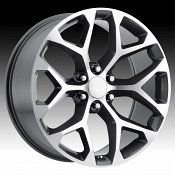 Performance Replicas 176BM PR176 Machined Gloss Black Custom Truck Wheels